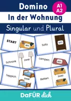 Vorschau - Spiele - Möbel | Spiel | Domino | Singular und Plural | DaF DaZ - Deckblatt