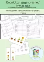 Vorschau - Anderer Materialtyp - Entwicklungsgespräch / Protokolle / Kindergarten - Deckblatt