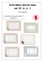 Vorschau - Aufgabenkarten - Silbenteppiche - Karibu Lehrwerk (PF, ß, X, Y) - Deckblatt