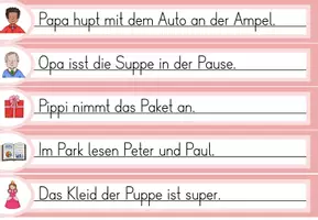 Vorschau - Spiele - Laufdiktat Buchstabe Pp für die 1. Klasse - Seite 2