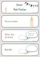 Vorschau - Anderer Materialtyp - Fächer für den Religionsunterricht - Seite 1