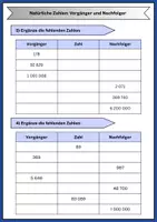 Vorschau - Arbeitsblätter - Natürliche Zahlen Vorgänger und Nachfolger - Seite 3