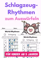 Vorschau - Arbeitsblätter - Schlagzeug-Übungen für Kinder: Würfel-Rhythmen + Anleitung - Deckblatt