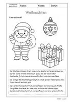 Vorschau - Arbeitsblätter - Lesemalblätter - Weihnachten - Klasse 1-2 - Seite 2
