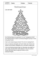 Vorschau - Arbeitsblätter - Lesemalblätter - Weihnachten - Klasse 1-2 - Seite 3
