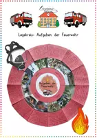 Vorschau - Anderer Materialtyp - Feuerwehr: Legekreis Aufgaben (Retten, Löschen, Bergen, Schützen) - Sachunterricht - Kl. 3/4 - Deckblatt