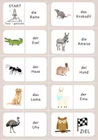 Vorschau - Spiele - Materialpaket Lesedomino Tiere (auch in Silbenschrift) - Seite 2