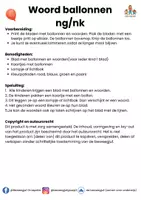 Voorbeeld - ballon woorden ng/nk lampje - Pagina 1