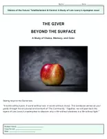 Vorschau - Stundenentwürfe - Englischunterricht: The Giver by Lois Lowry - Literary Analysis - utopia/ dystopia - Seite 1