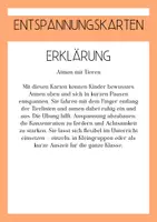 Vorschau - Anderer Materialtyp - Entspannungskarten - Atmen mit Tieren - Seite 1