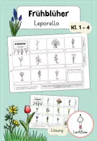 Vorschau - Arbeitsblätter - Frühblüher Lesespaziergang, Leporello usw. | Materialpaket Klasse 1 - 4 - Seite 1