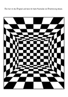 Vorschau - Mal- und Bastelvorlagen - Halloween Kunstprojekt OP-Art Halloween Ausmalbilder - Seite 1