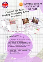 Vista previa - Unidades / Secuencias / Situaciones de Aprendizaje - CARNIVAL PACK: Reading, Drawing & Fun! CICLE MITJÀ - Portada