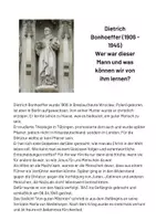 Vorschau - Arbeitsblätter - Dem Rad in die Speichen fallen - von Dietrich Bonhoeffer lernen - Seite 1