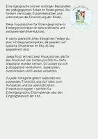Vorschau - Anderer Materialtyp - Impulskarten / Alltag & Entwicklung KITA / Entwicklungssgespräch - Seite 1