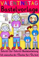 Vorschau - Stundenentwürfe - Valentinstag Geschenk basteln (Bastelvorlagen Kunst) / Was bedeutet der Valentinstag? MATERIALPAKET - Seite 1