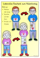 Vorschau - Stundenentwürfe - Valentinstag Geschenk basteln (Bastelvorlagen Kunst) / Was bedeutet der Valentinstag? MATERIALPAKET - Seite 2
