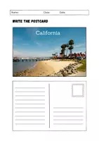 Vorschau - Arbeitsblätter - Write the Postcard: Writing (English) - Seite 1