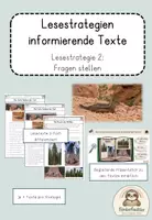 Vorschau - Arbeitsblätter - Informierende Texte: Lesestrategie 2 Fragen stellen - Deckblatt