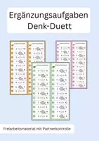 Vorschau - Stationenlernen - Ergänzungsaufgaben Zahlenraum bis 10 - Deckblatt