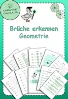 Vorschau - Arbeitsblätter - Brüche erkennen: Formen Edition - Deckblatt