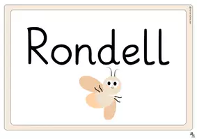 Vorschau - Arbeitsblätter - Rondell schreiben: Frühling ABs, Tafelmaterial - Seite 1
