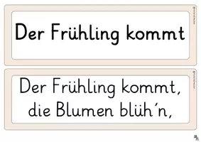 Vorschau - Arbeitsblätter - Rondell schreiben: Frühling ABs, Tafelmaterial - Seite 2