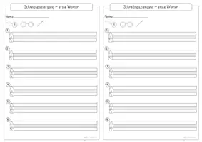 Vorschau - Arbeitsblätter - Schreibspaziergang - erste Wörter (i,o,a,m,l) - Seite 1