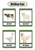 Vorschau - Bildkarten - Bauernhof Bildkarten - Seite 3