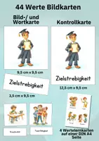Vorschau - Bildkarten - Werte-Bildkarten Kinder – 48 Karten mit Jungen-Illustrationen für Wertebewusstsein und Sprache - Seite 2
