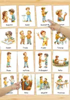 Vorschau - Bildkarten - Werte-Bildkarten Kinder – 48 Karten mit Jungen-Illustrationen für Wertebewusstsein und Sprache - Seite 3