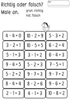 Vorschau - Arbeitsblätter - Subtraktion für die 1.Klasse - Mathe - Lernen mit Dinos - Seite 2