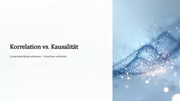Vorschau - Präsentationen/Tafelbilder - Korrelation vs. Kausalität – Zusammenhänge erkennen, Ursachen verstehen | Präsentation | Mathematik Sek II - Deckblatt