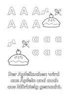 Vorschau - Mal- und Bastelvorlagen - ABC Malbuch und erstes Vorlesen: Speisen von A - Z - Seite 2