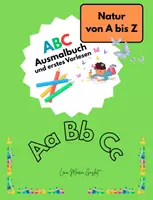 Vorschau - Mal- und Bastelvorlagen - ABC Malbuch und erstes Vorlesen: Natur von A - Z - Deckblatt