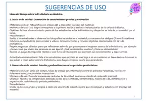 Vista previa - Unidades / Secuencias / Situaciones de Aprendizaje - Línea del tiempo Prehistoria, Culturas Prehispánicas, Culturas Antiguas - página 3