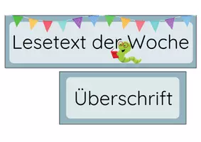 Vorschau - Arbeitsblätter - Lesetext der Woche - Materialpaket - Seite 3