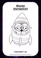 Vorschau - Bildkarten - Deckblatt "Mission Sternenlicht! - Leseheft Weltall - Seite 1