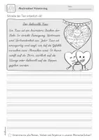 Vorschau - Arbeitsblätter - Abschreibtexte Valentinstag | Lateinische Ausgangsschrift (LA) - Seite 3