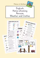 Vorschau - Arbeitsblätter - Revision Weather and clothes - Deckblatt