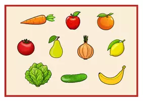 Vorschau - Arbeitsblätter - Obst und Gemüse | Spiel | Was fehlt? | DaF DaZ | A1 - Seite 3