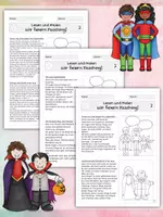 Vorschau - Arbeitsblätter - Lesen und Malen - Wir feiern Fasching/ Karneval! - dreifach differenzierte Texte für Klasse 2 bis 4 - Seite 2