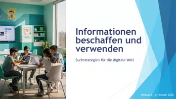 Vorschau - Stundenentwürfe - Informationen beschaffen und verwenden - Seite 1