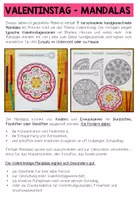 Vorschau - Mal- und Bastelvorlagen - LIEBE / VALENTINSTAG - Mandalas (5 Malvorlagen) - Seite 1