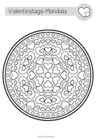 Vorschau - Mal- und Bastelvorlagen - LIEBE / VALENTINSTAG - Mandalas (5 Malvorlagen) - Seite 2