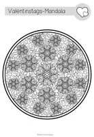 Vorschau - Mal- und Bastelvorlagen - LIEBE / VALENTINSTAG - Mandalas (5 Malvorlagen) - Seite 3