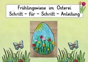 Vorschau - Mal- und Bastelvorlagen - Frühling / Kunstprojekt: Frühlingswiese im Ei (Malen & Basteln) - Kunst - Kl. 1/2 - Seite 2