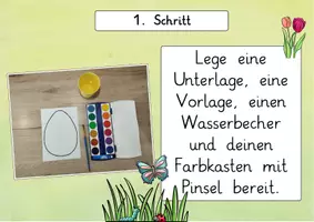 Vorschau - Mal- und Bastelvorlagen - Frühling / Kunstprojekt: Frühlingswiese im Ei (Malen & Basteln) - Kunst - Kl. 1/2 - Seite 3