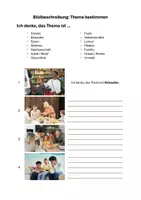 Vorschau - Arbeitsblätter - Bildbeschreibung DTZ / DTÖ: Thema bestimmen (A2/B1/DaZ/DaF) - Deckblatt