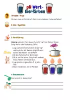 Vorschau - Arbeitsblätter - Experimente zu Ostern - pH-Wert Eierfärben (Klasse 9-10) - Deckblatt